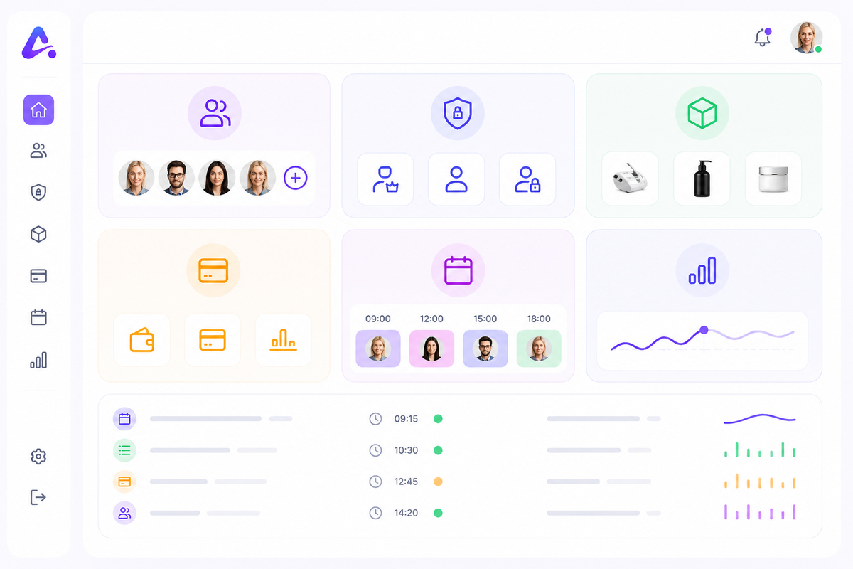 Studio Workflow Software für Team, Inventar und Zahlungen